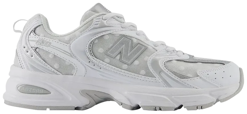 New Balance 530 Silver Metallic Polka Dots