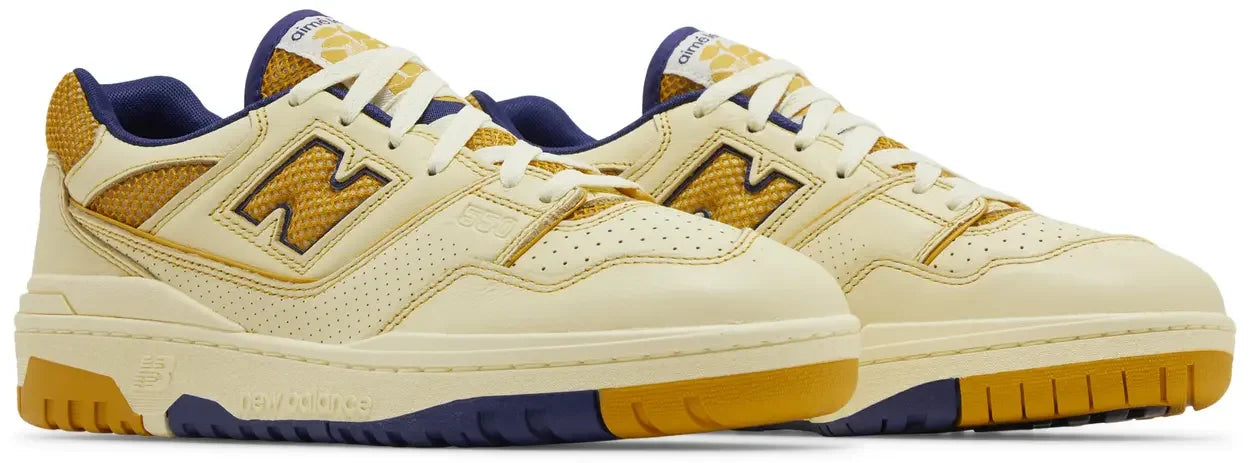 New Balance 550 Aime Leon Dore Masaryk Community Gym Yellow Pair