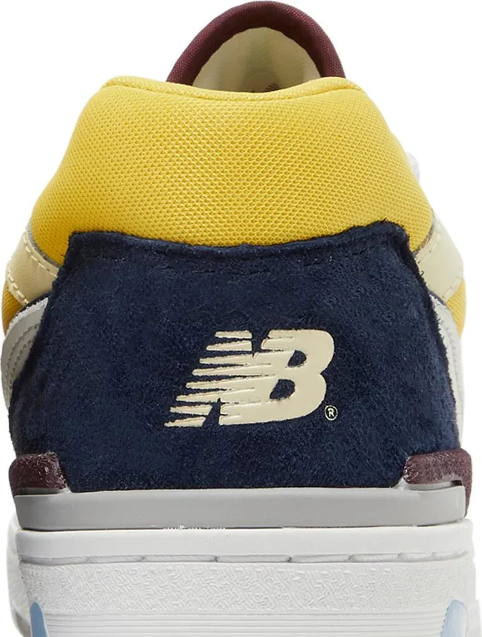 New Balance 550 Marquette close-up heel counter