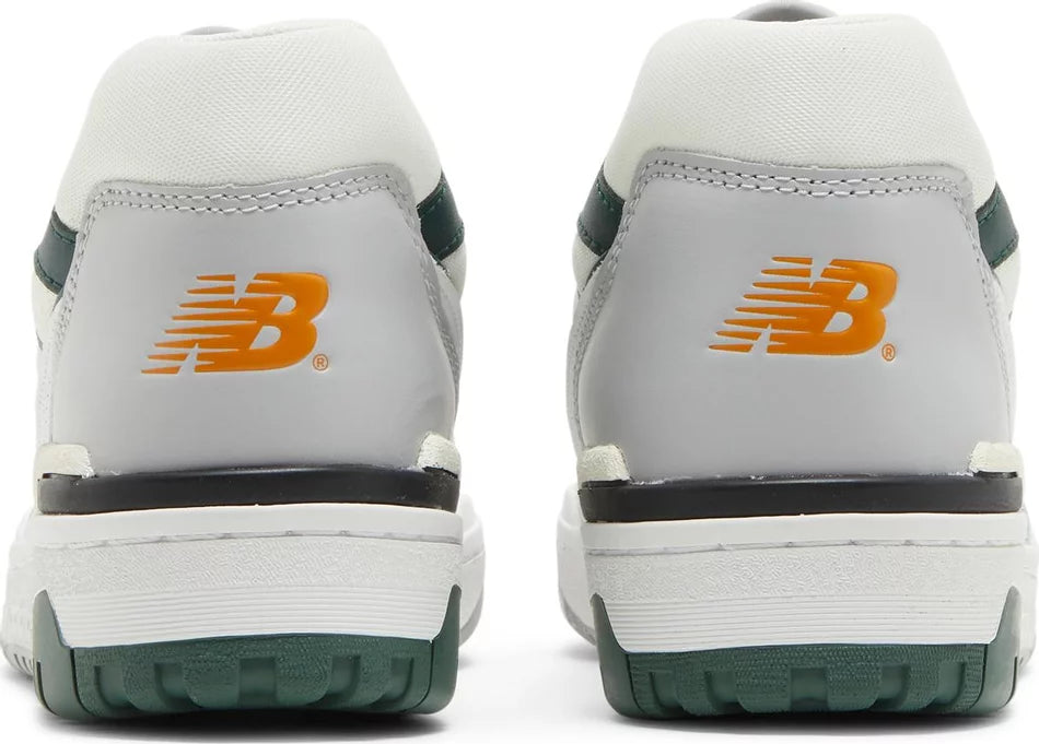 New Balance 550 White Nightwatch Green heel counter