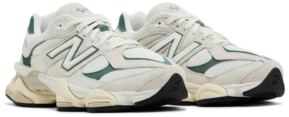 New Balance 9060 Linen Dark Juniper Pair