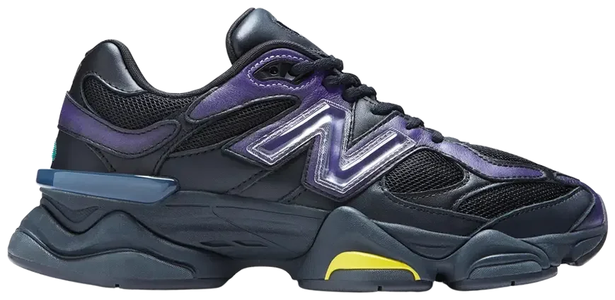 New Balance 9060 Mowalola Burglarwear Black Purple Yellow