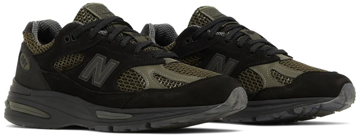 New Balance 991v2 MiUK Stone Island Black Pair