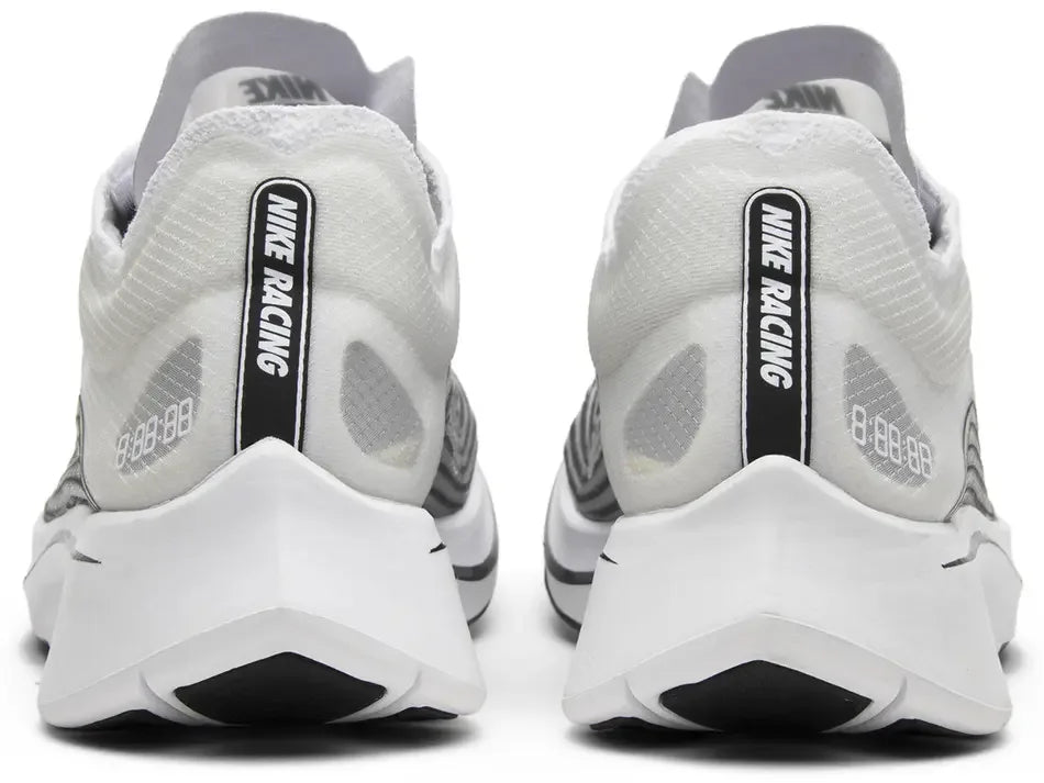 Nike Zoom Fly White Black heel counter