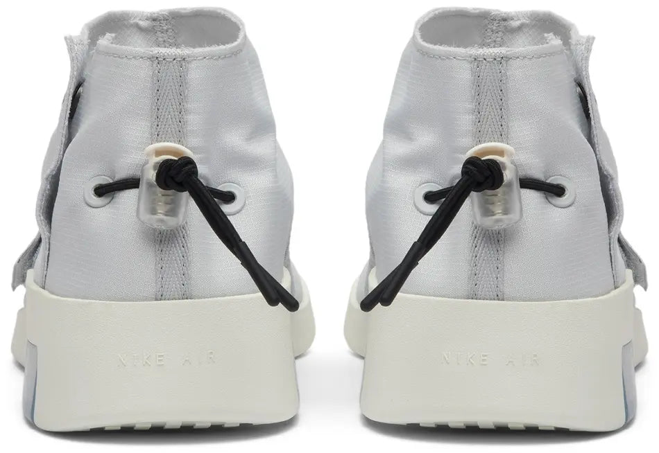 Nike Air Fear Of God Moccasin Pure Platinum heel counter