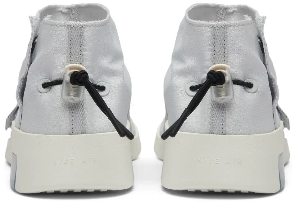 Nike Air Fear Of God Moccasin Pure Platinum heel counter