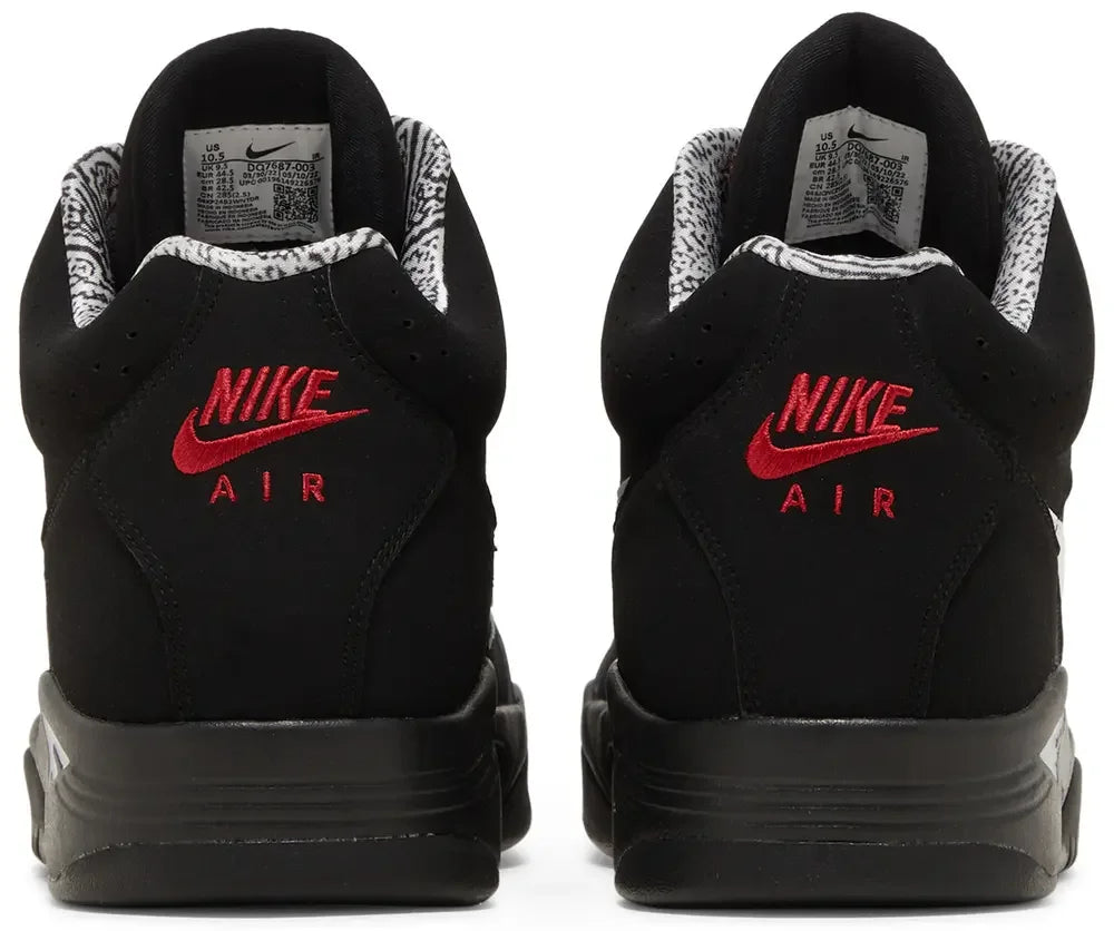 Nike Air Flight Lite II Mid Black White Varsity Red