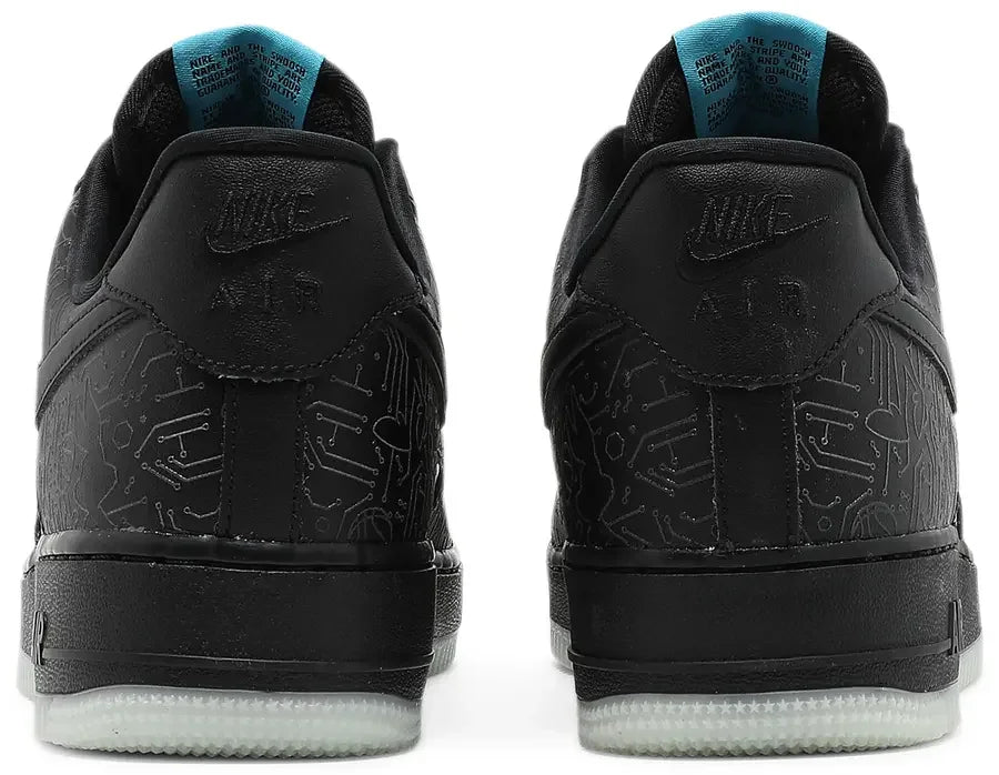 Nike Air Force 1 Low Computer Chip Space Jam heel counter