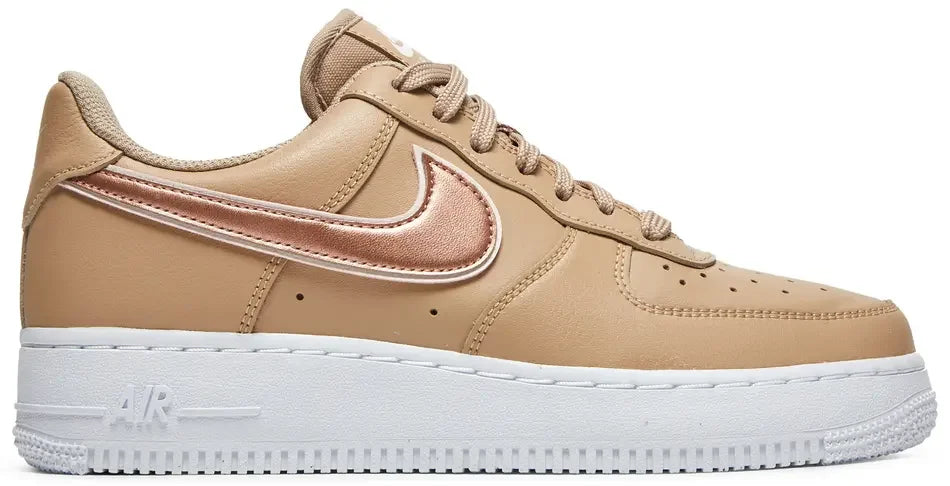 Nike Air Force 1 '07 Tan Metallic Rose Gold (W)