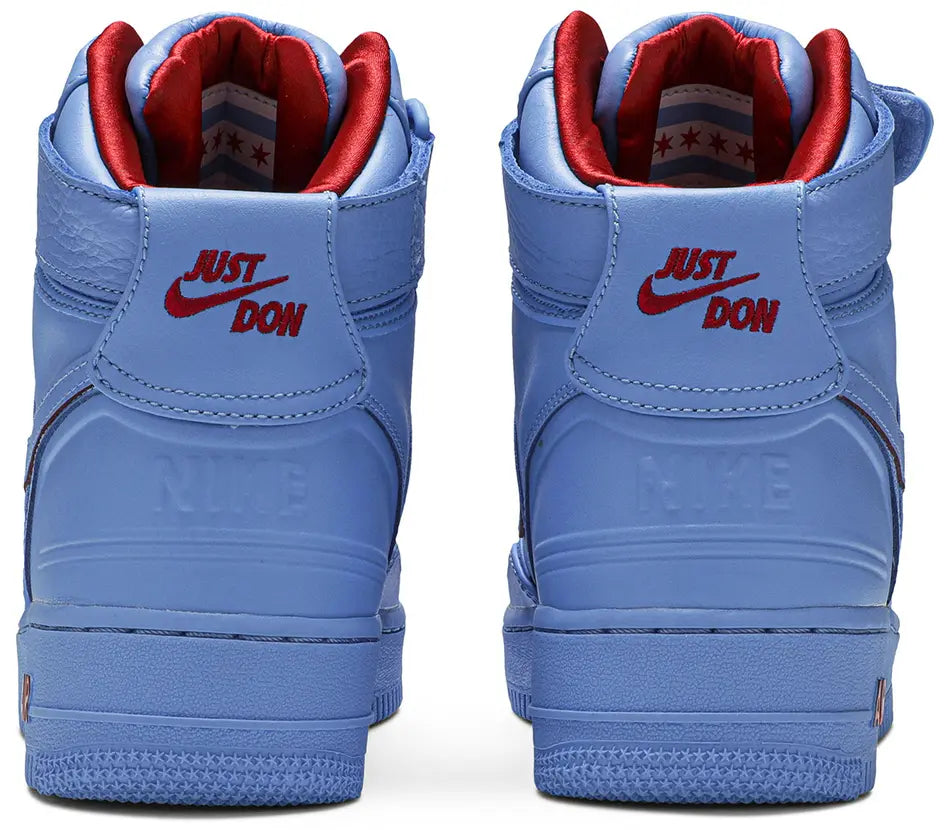 Nike Air Force 1 High Just Don All-Star Blue heel counter