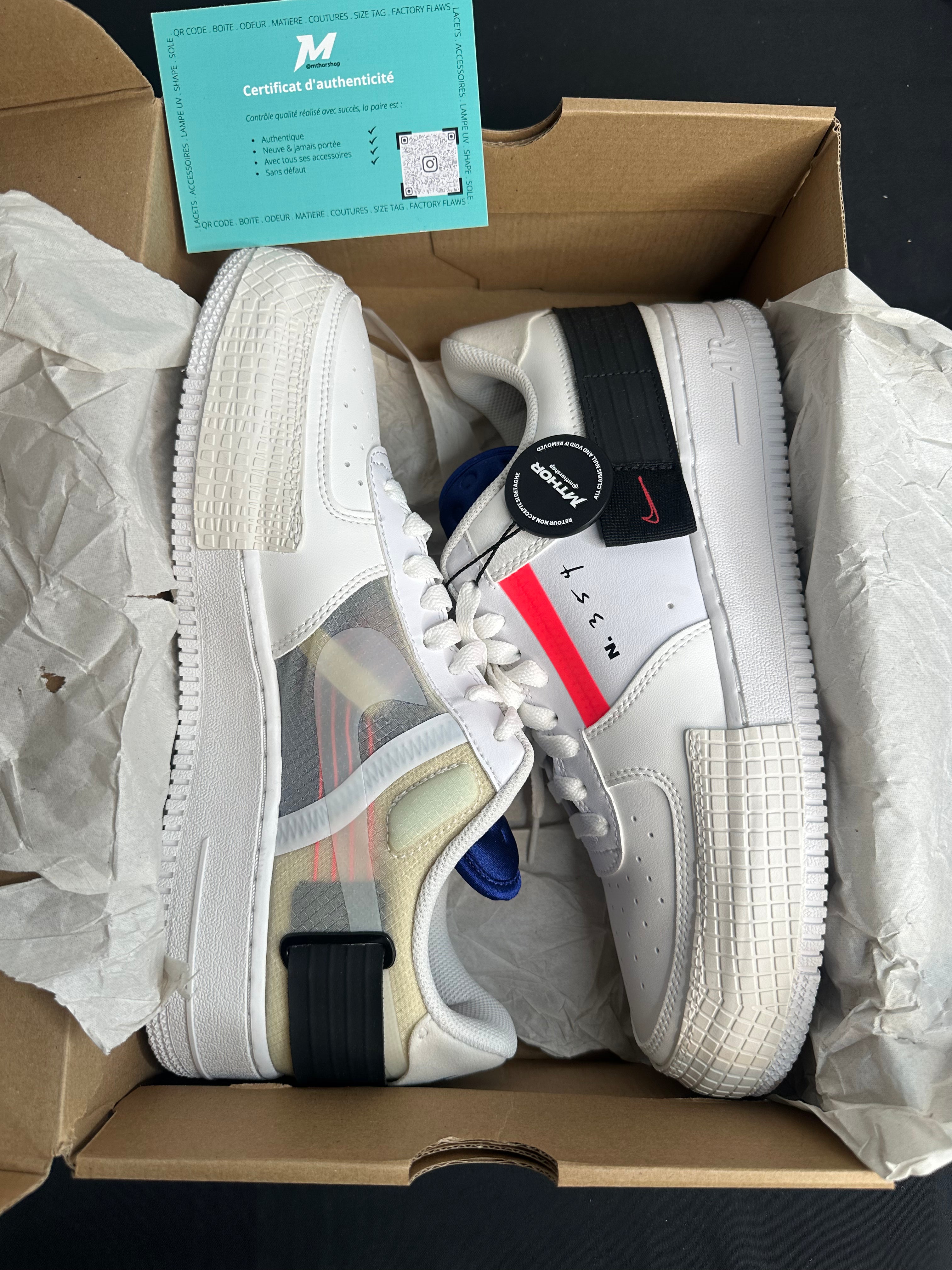 Nike Air Force 1 Low Drop Type White Look