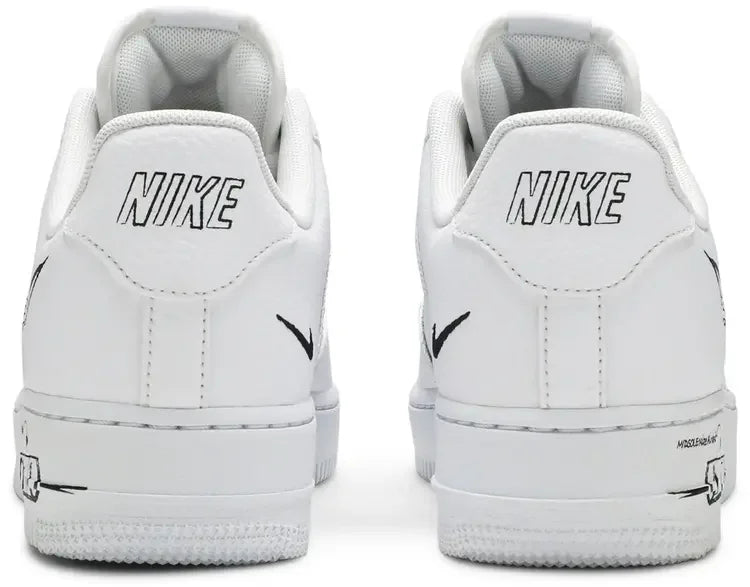 Nike Air Force 1 Low Sketch White Black-hell counter