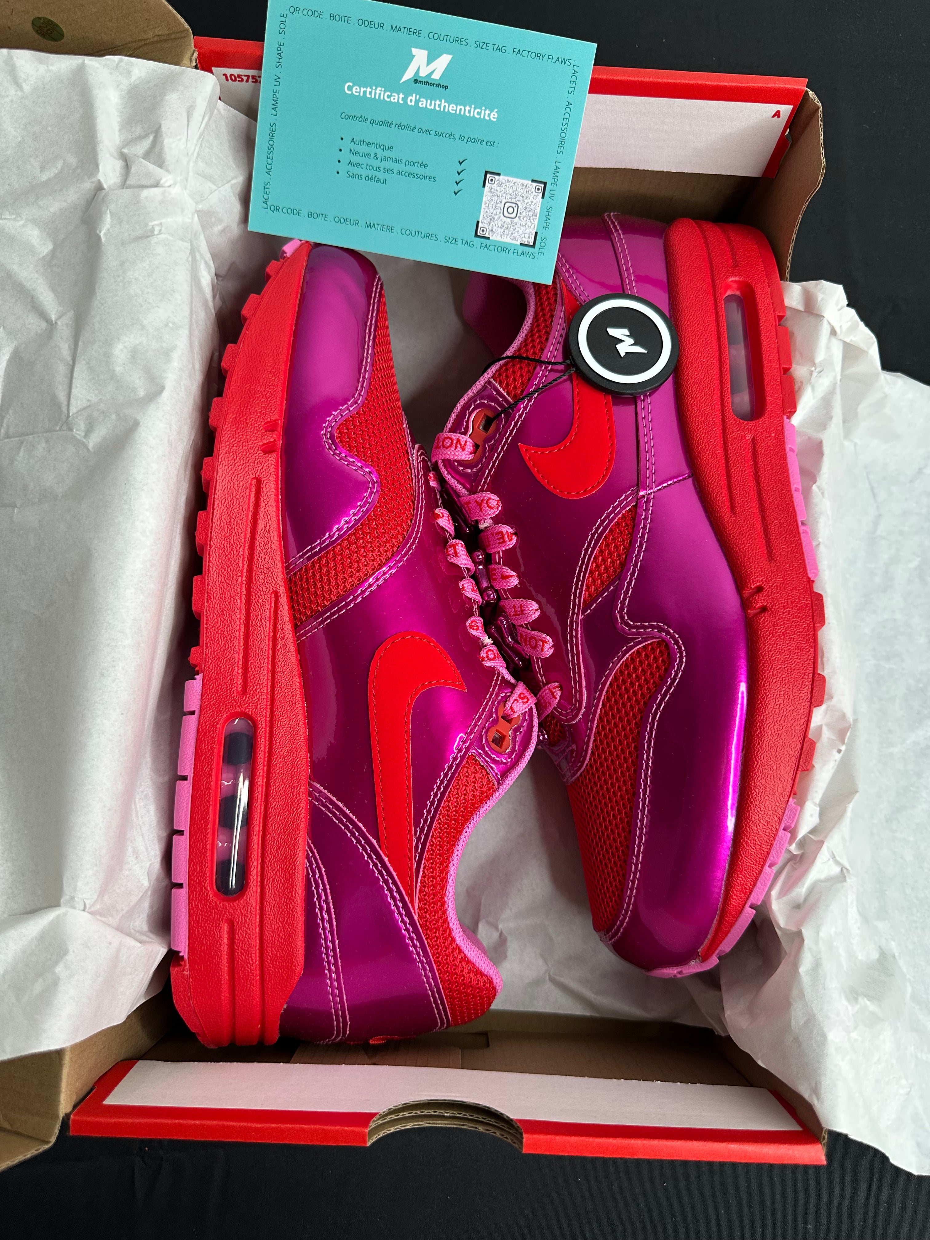 Nike Air Max 1 PRM Valentine’s Day Playful Pink Look