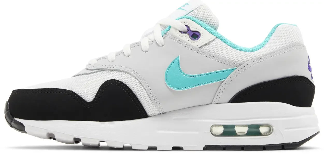 Nike Air Max 1 White Pure Platinum Court Purple Hyper Jade (GS)