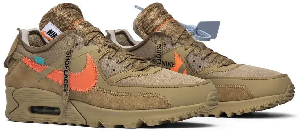 Nike Air Max 90 Off-White Desert Ore pair