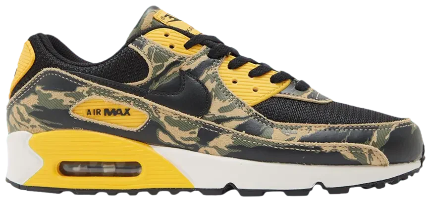 Nike Air Max 90 Premium Black University Gold Camo