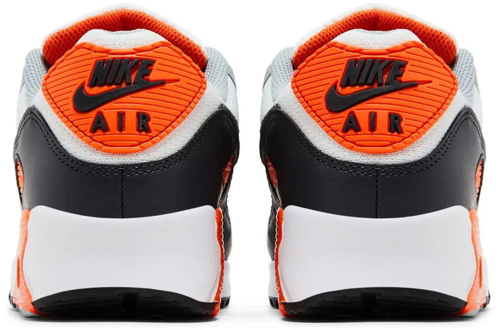 Nike Air Max 90 Summit White Safety Orange Dark Smoke Grey Smoke Grey