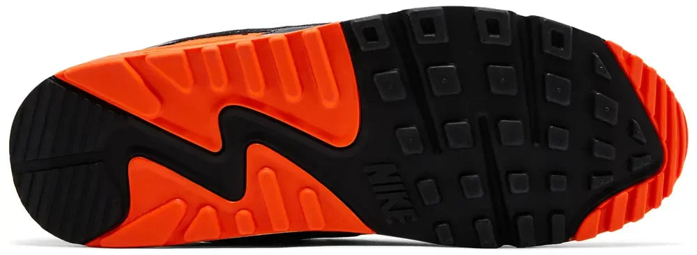 Nike Air Max 90 Summit White Safety Orange Dark Smoke Grey Smoke Grey