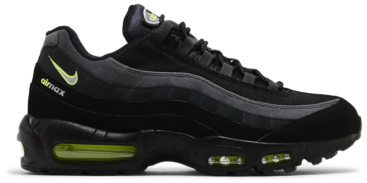 Nike Air Max 95 Retro Logo Black Grey Volt