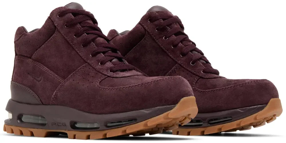 Nike Air Max Goadome Deep Burgundy Suede Pair