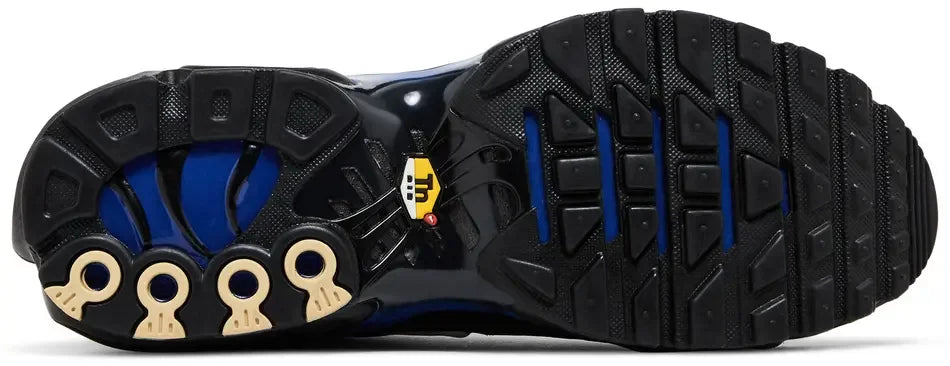 Nike Air Max Plus Premium Black Racer Blue sole