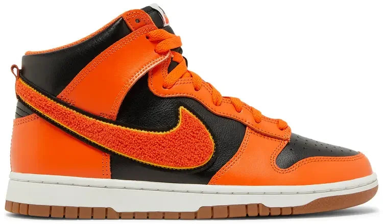 Nike Dunk High Retro Chenille Swoosh Safety Orange