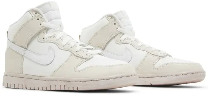 Nike Dunk High Retro PRM Cracked Leather Swoosh-pair