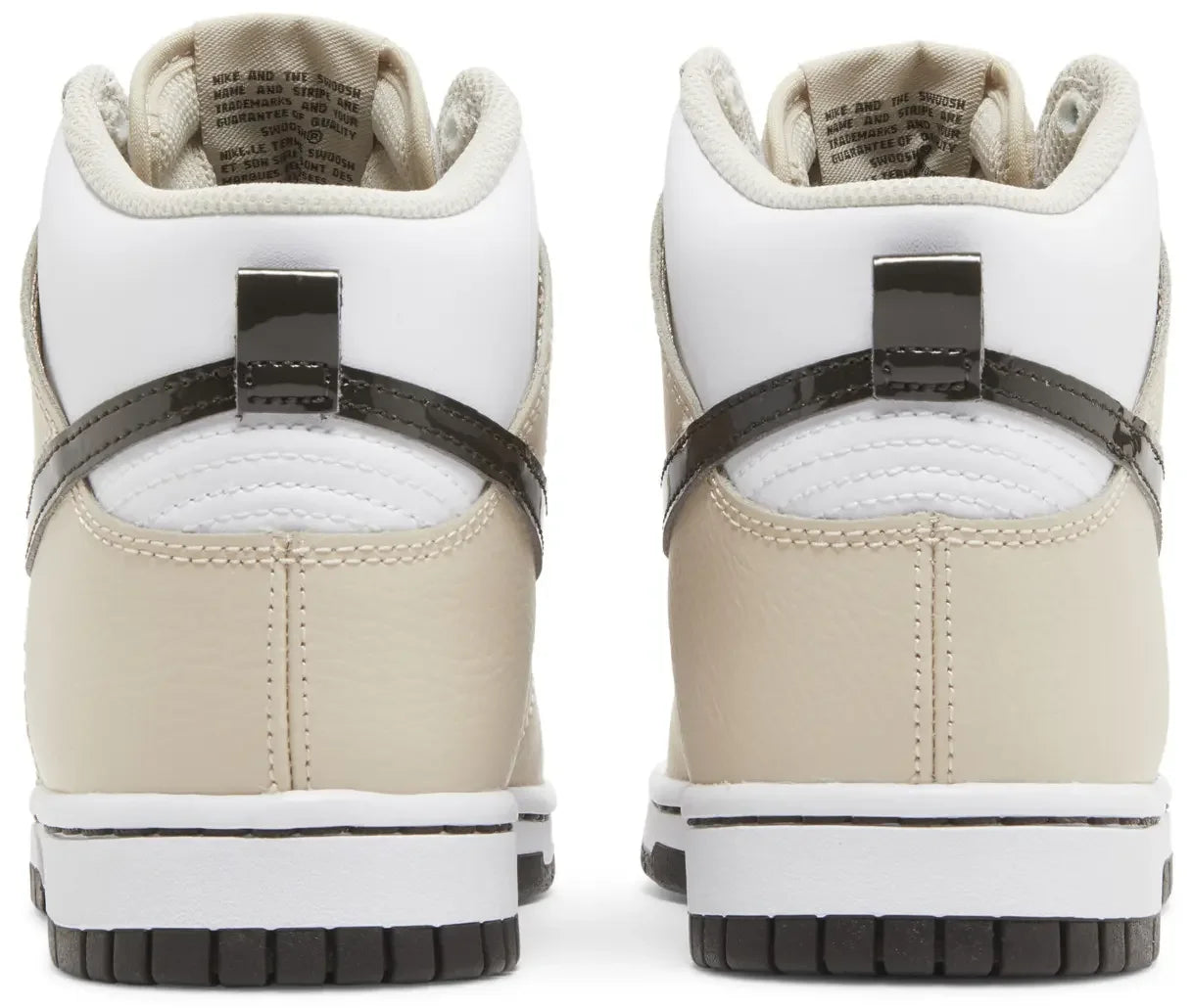 Nike Dunk High White Sanddrift Brown (W) Back