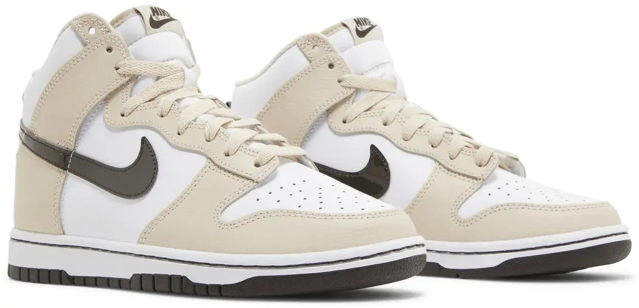 Nike Dunk High White Sanddrift Brown (W) Pair