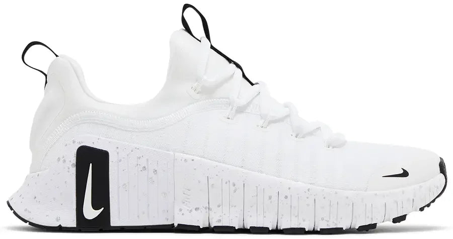 Nike Free Metcon 6 White Metallic Silver Light Smoke Grey Black (W)