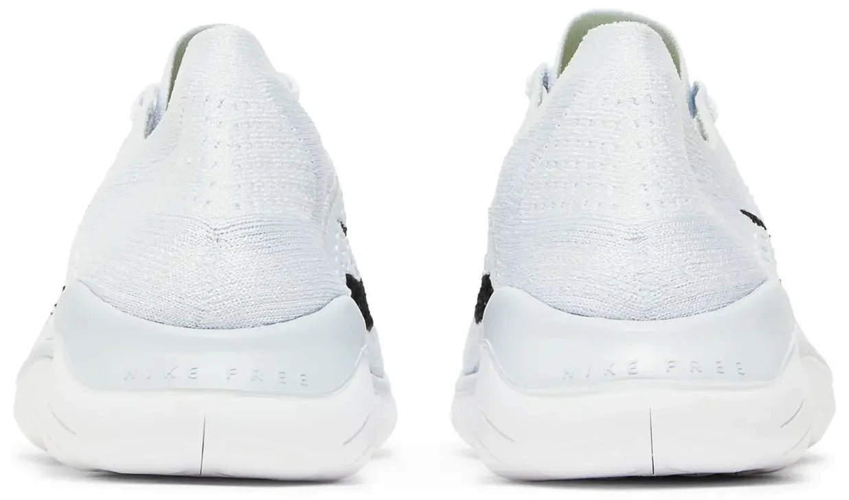 Nike Free RN Flyknit 2018 White Pure Platinum (W) Back