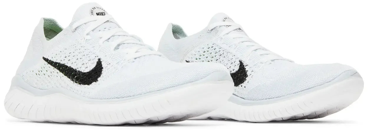 Nike Free RN Flyknit 2018 White Pure Platinum (W) Pair