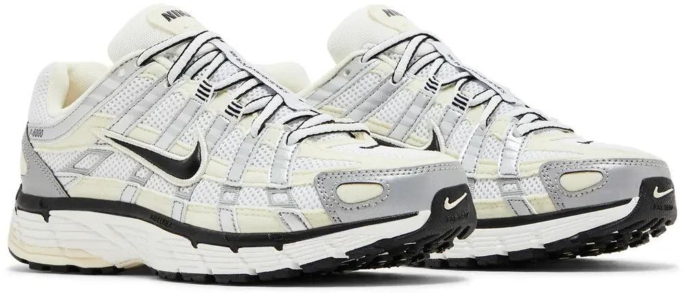 Nike P-6000 Coconut Milk Metallic Silver (W) Pair