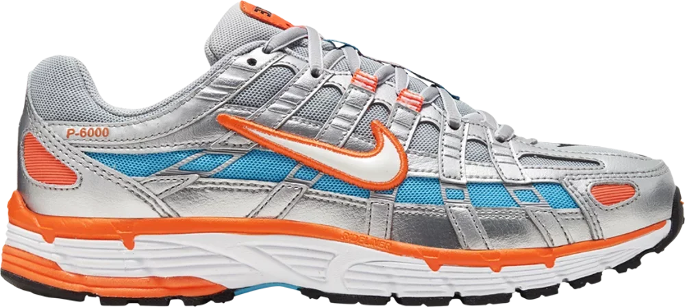 Nike P-6000 Metallic Silver Crimson Blue Fury (W)