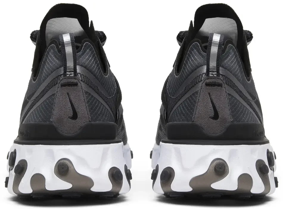 Nike React Element 87 Anthracite Black heel counter