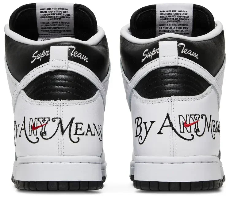 Nike SB Dunk High Supreme By Any Means Black-hell counter