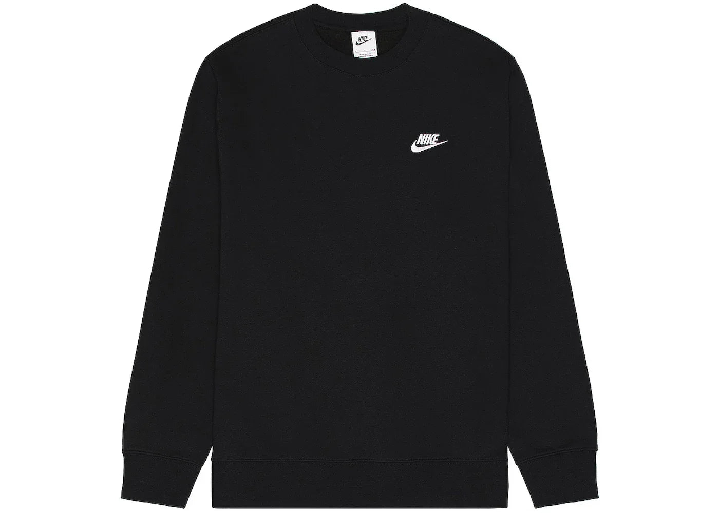 Nike Sportswear Club Fleece Crewneck Black/White