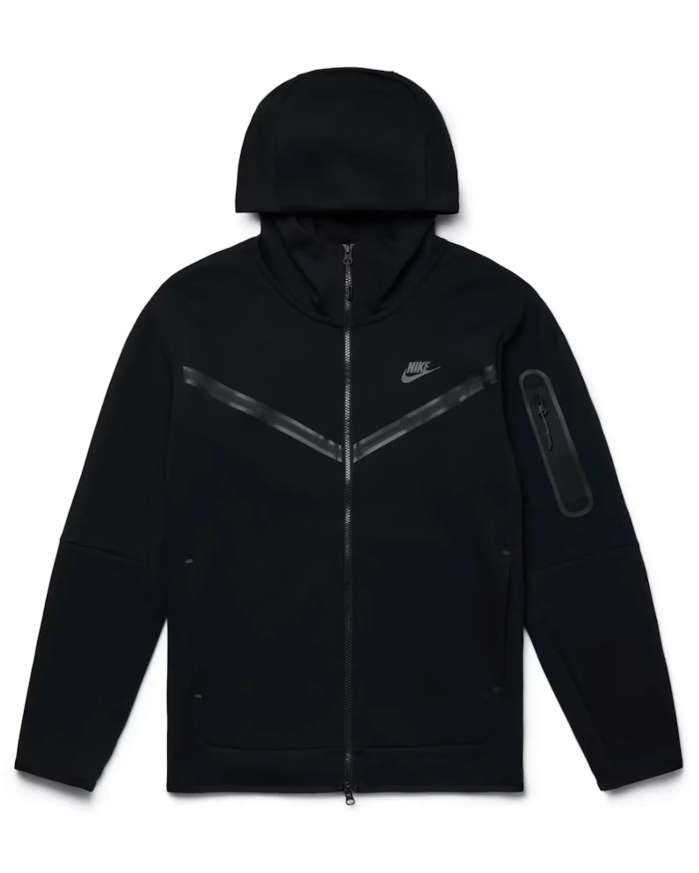 Nike Sportswear Tech Fleece Full-Zip Hoodie Black Front
