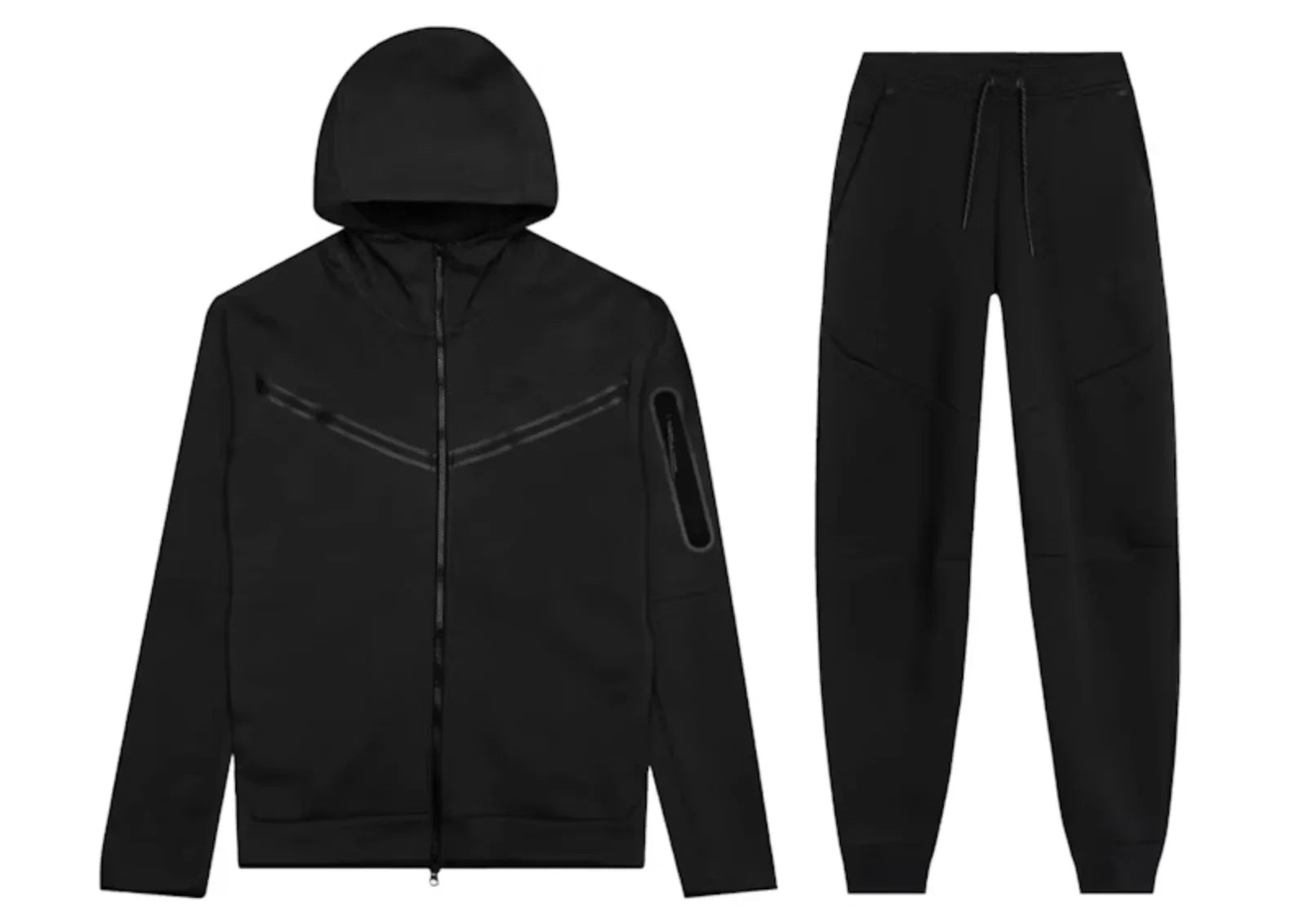 Nike Sportswear Tech Fleece Full-Zip Hoodie & Joggers Set Black