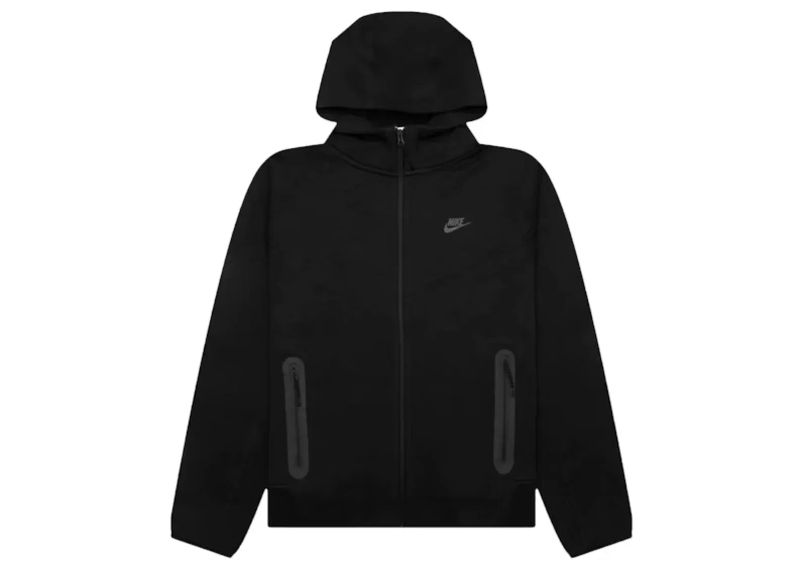 Nike Sportswear Tech Fleece Windrunner Full-Zip Hoodie Black/Black Front