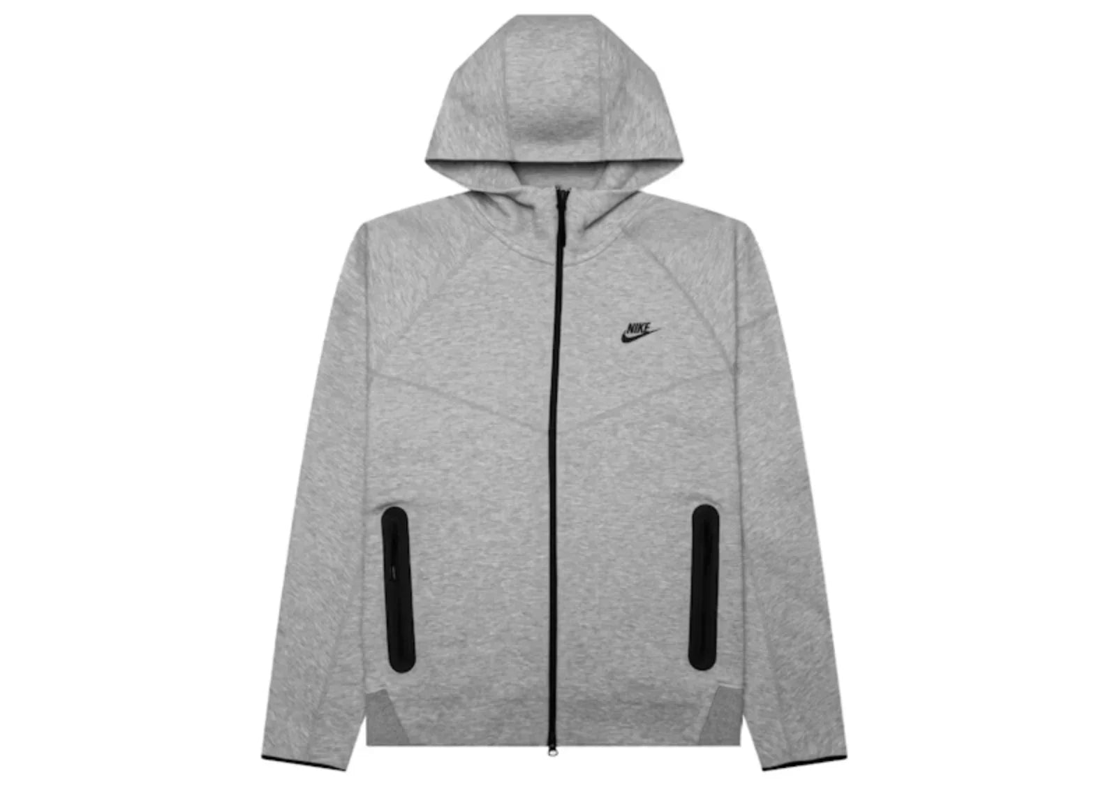 Nike Sportswear Tech Fleece Windrunner Full-Zip Hoodie Dark Grey Heather/Black Front