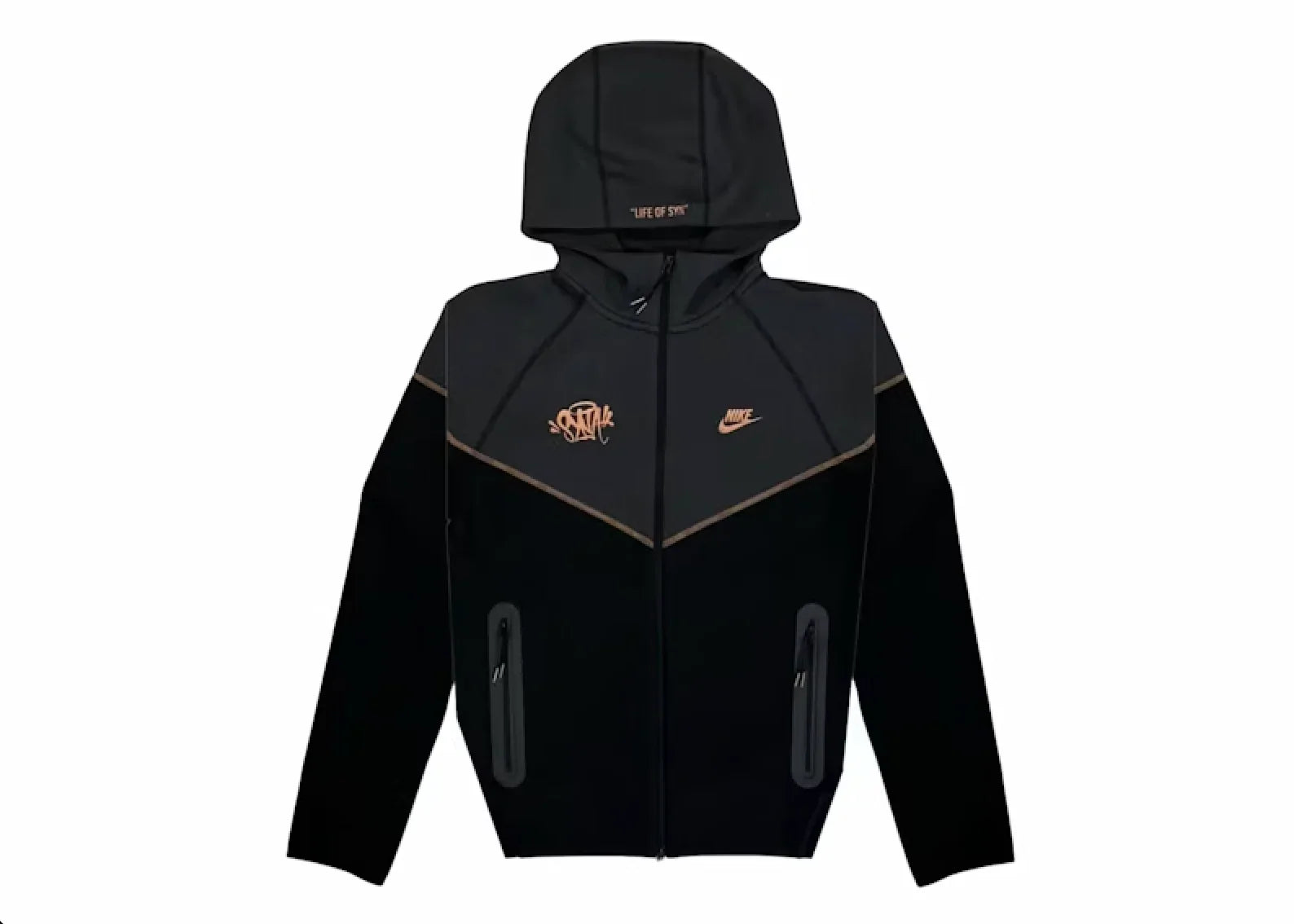 Nike Sportswear Tech Fleece x Central Cee Full Zip Hoodie Black/Metallic Red Bronze