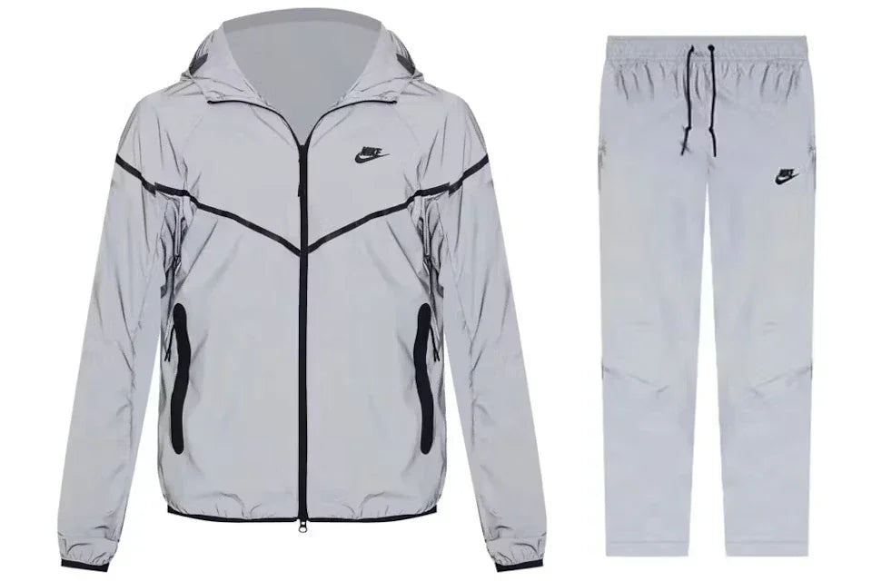 Nike Tech Woven Flash Jacket & Pant Set Reflect Silver/Black