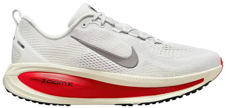 Nike Vomero 18 Platinum Tint Siren Red Light Smoke Grey Metallic Pewter