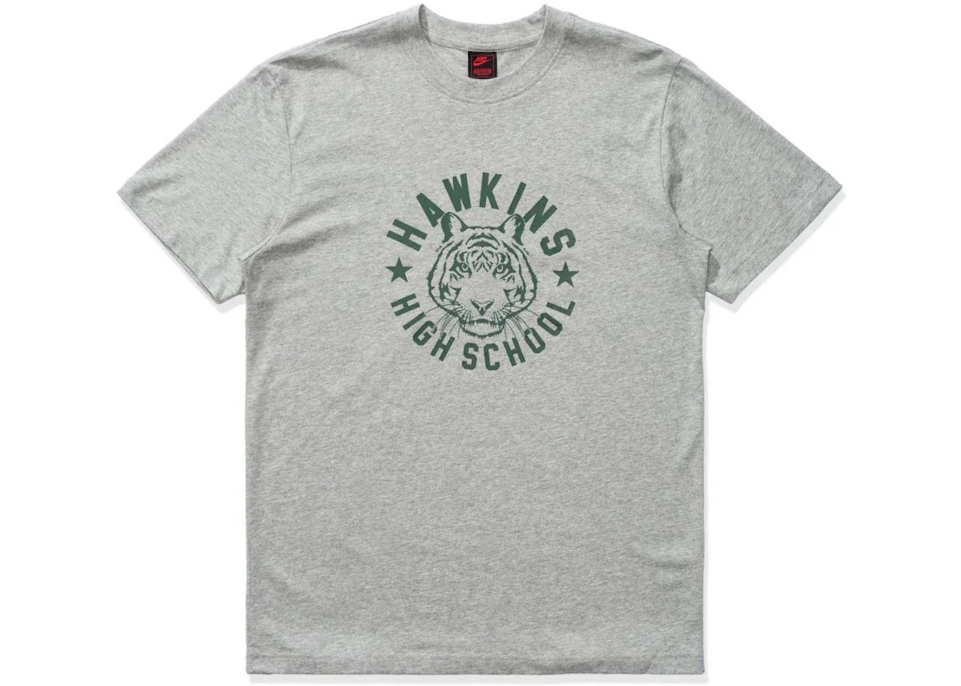 Nike x Stranger Things Hawkins High Tee Heather Grey