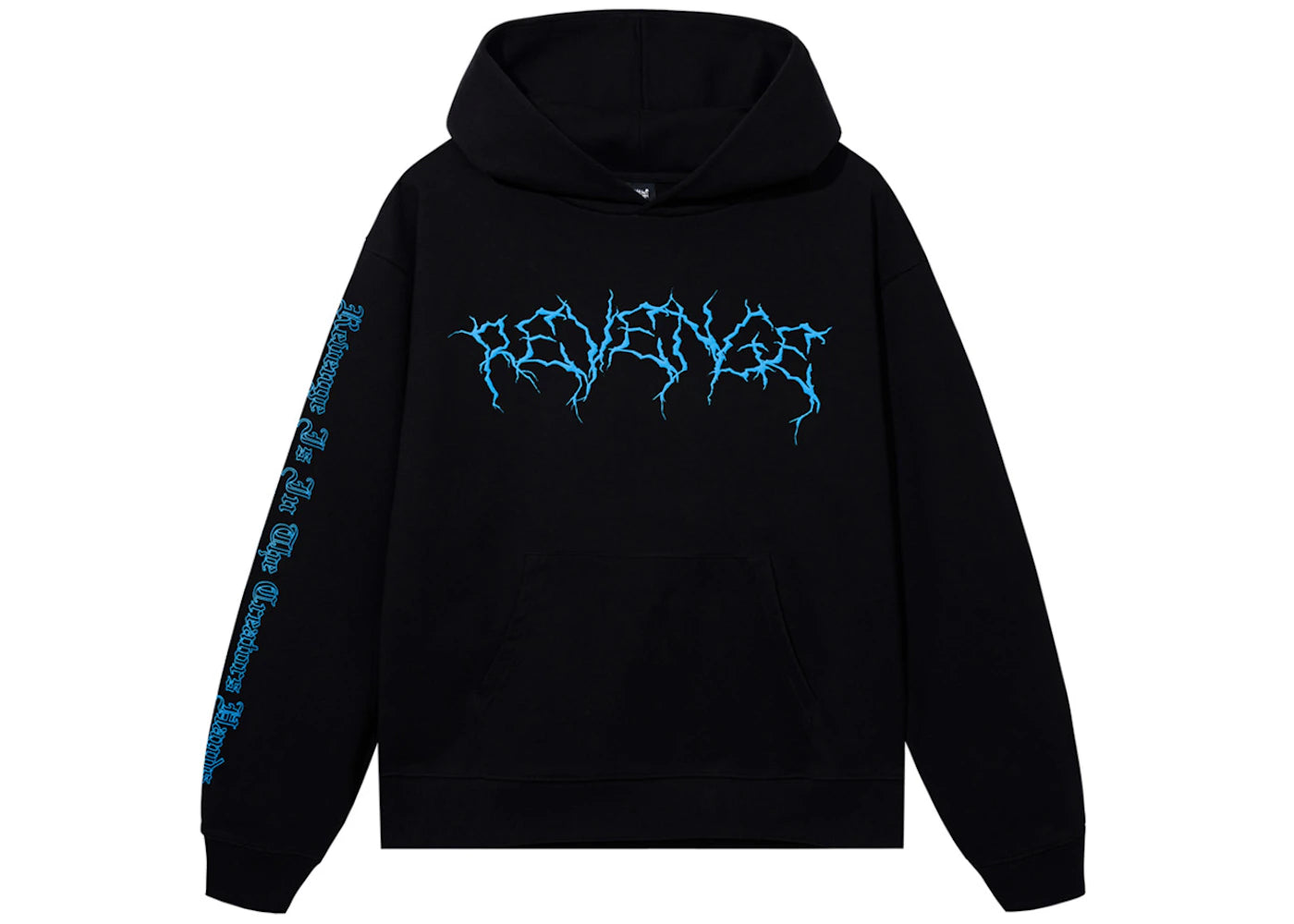 Revenge XXXTentacion Lightning Hoodie Black/Blue -1