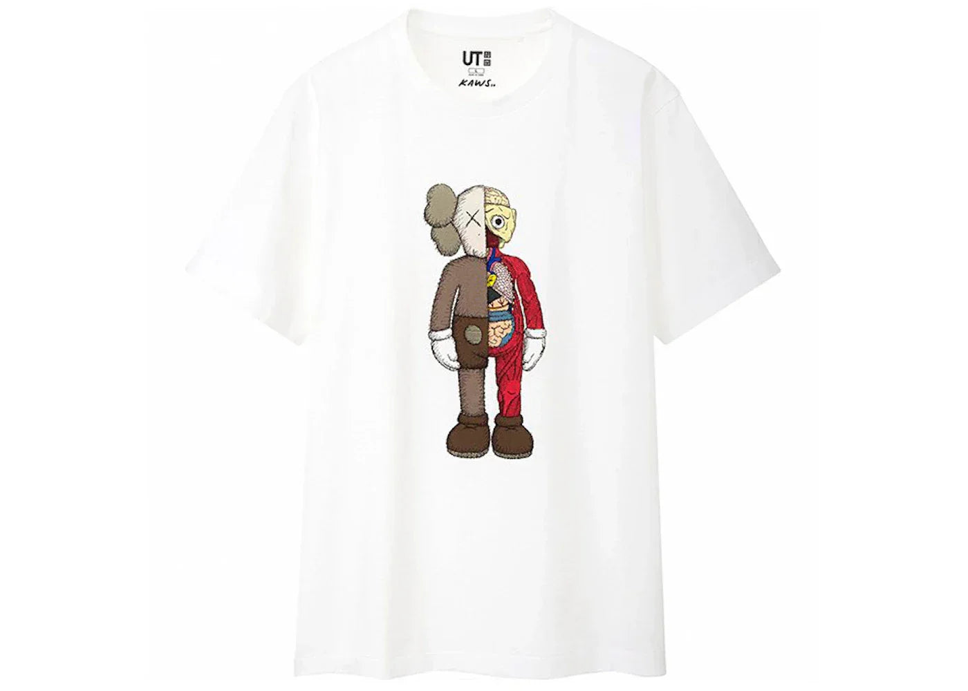 KAWS x Uniqlo Flayed Tee (US Sizing) White -1