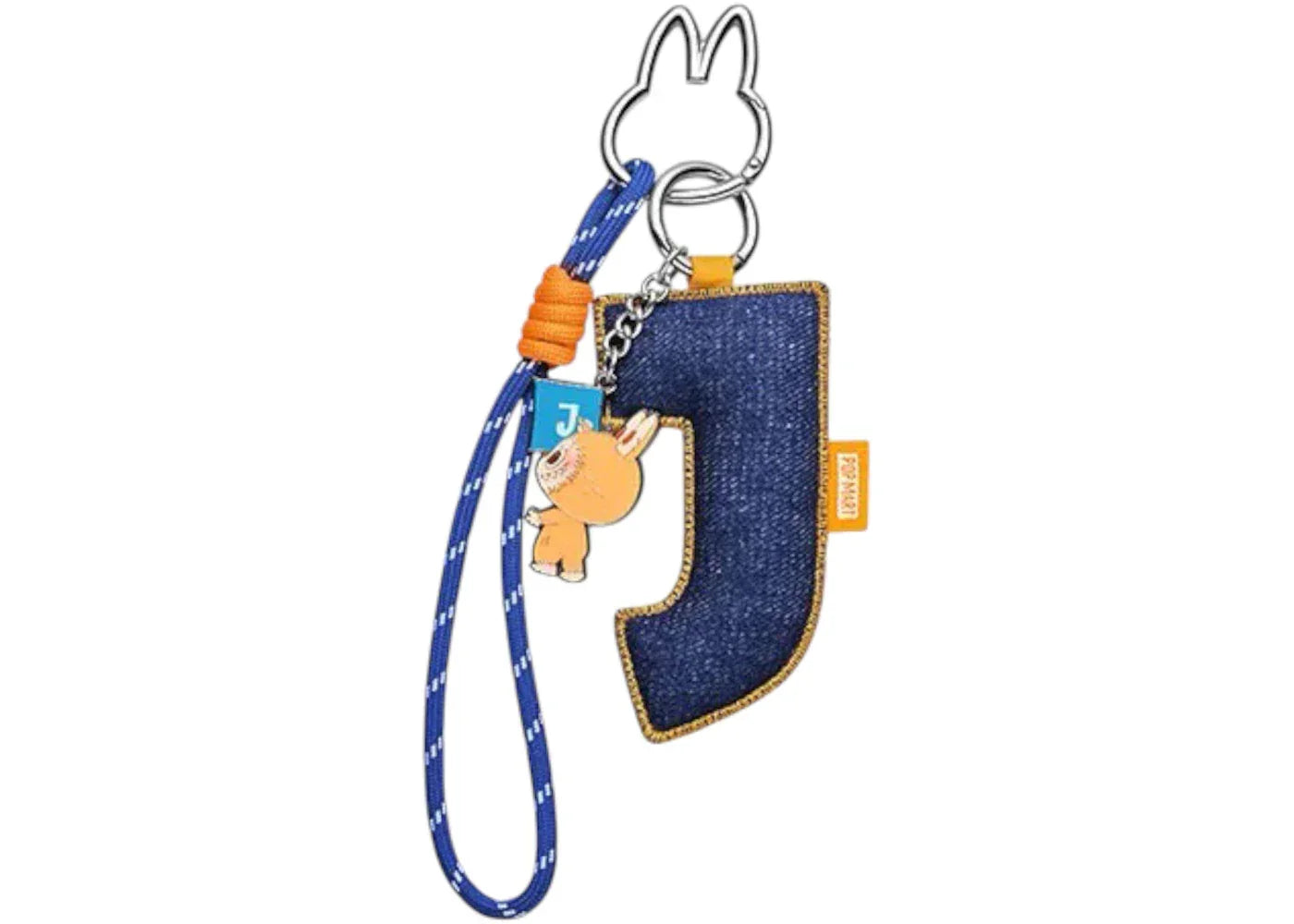 Pop Mart Labubu The Monsters Pin for Love Series "J" Letter Pendant -1