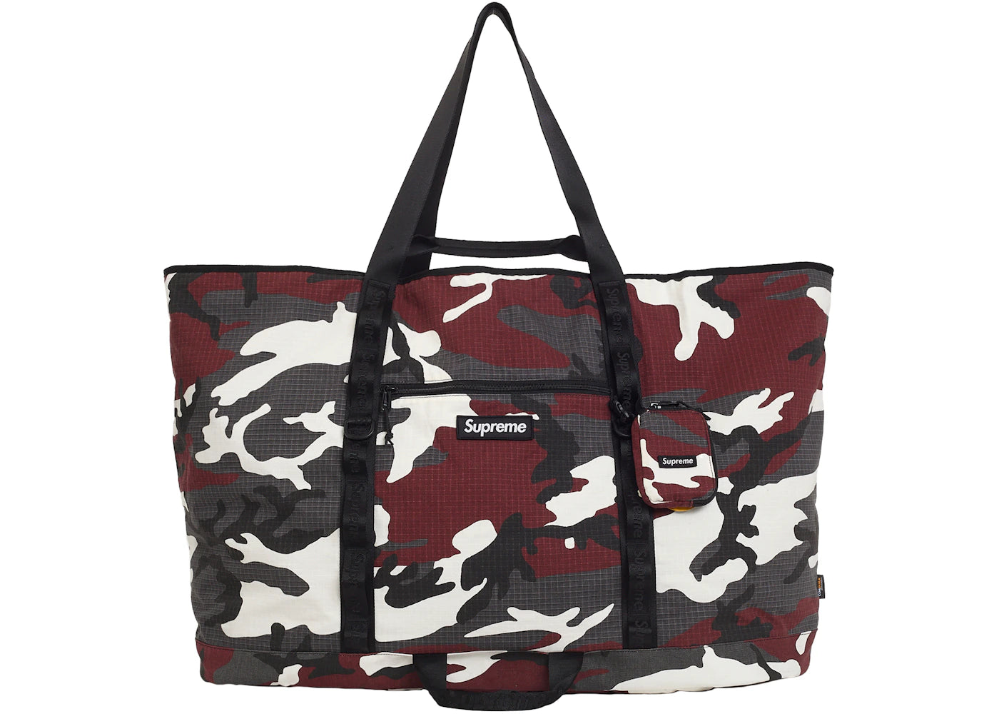 Supreme X-Large Tote Bag + Utility Pouch Red Camo -1