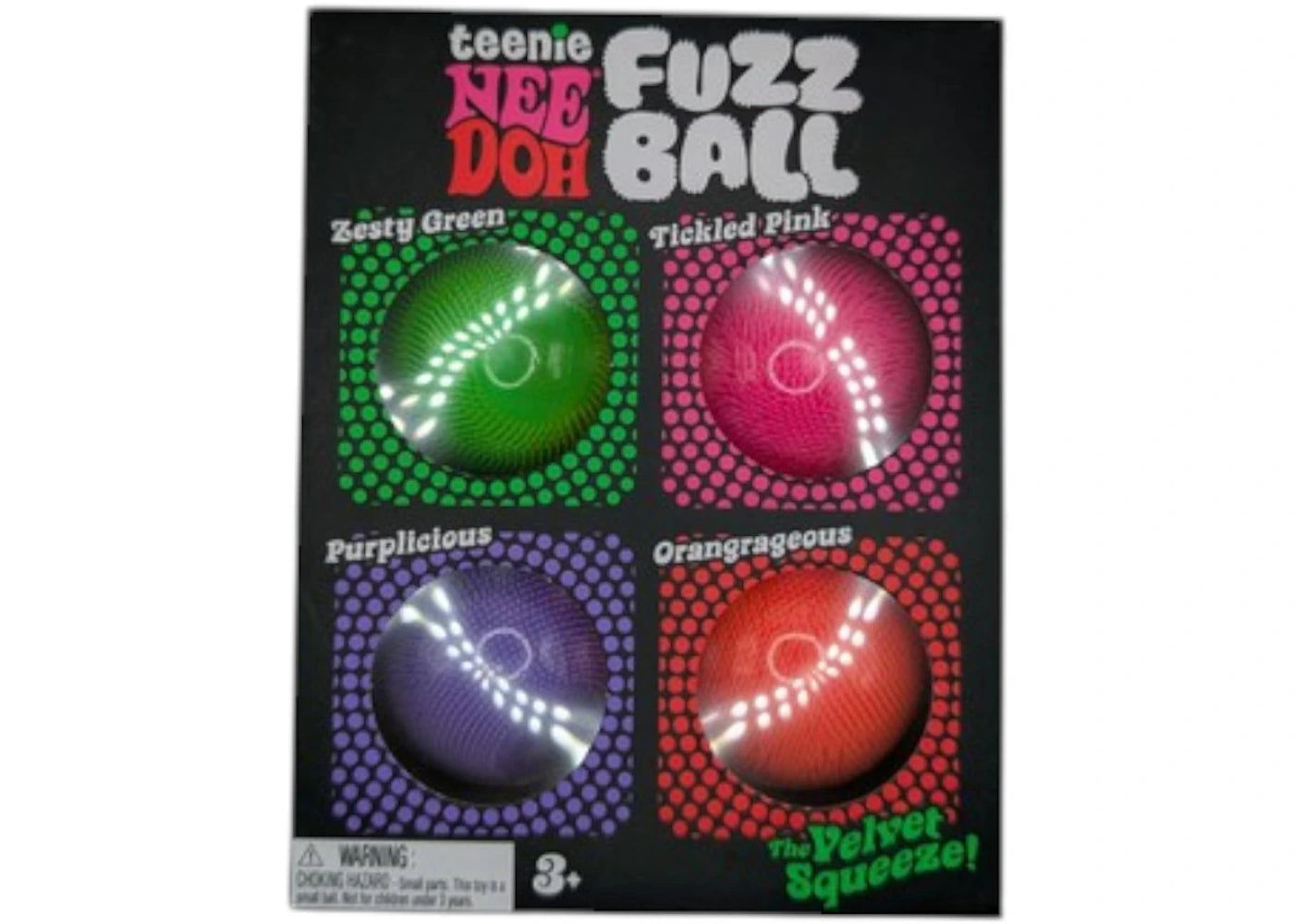 NeeDoh Teenie Fuzz Ball 4-Pack Squishy Fidget Toy -1